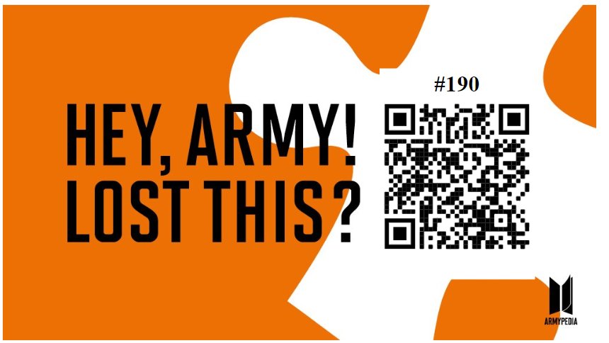 PlanetARMY_BTS's tweet photo. Hey, ARMY! LOST THIS?

if you get the It's tricky Bangtan Bomb please watch That That instead 💜
#ARMYPEDIAParty
+ https://t.co/CWHGxuFVtx