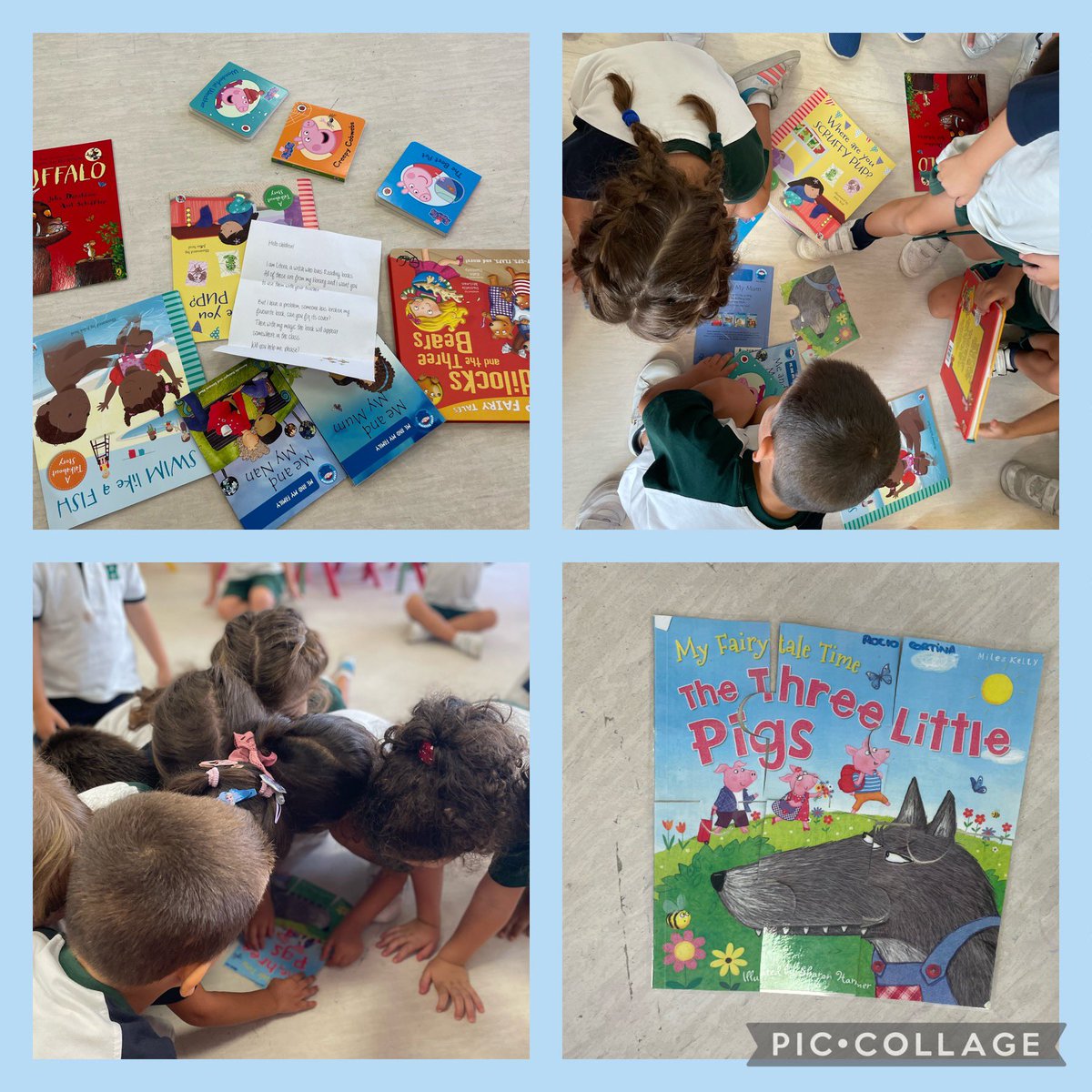 TeacherMaryHBST's tweet photo. We started the new project “tell me a story” we had great surprises in class! ❤️ @HBSTORREJON #unicornsclass #englishclass https://t.co/zxtKhMCBjg