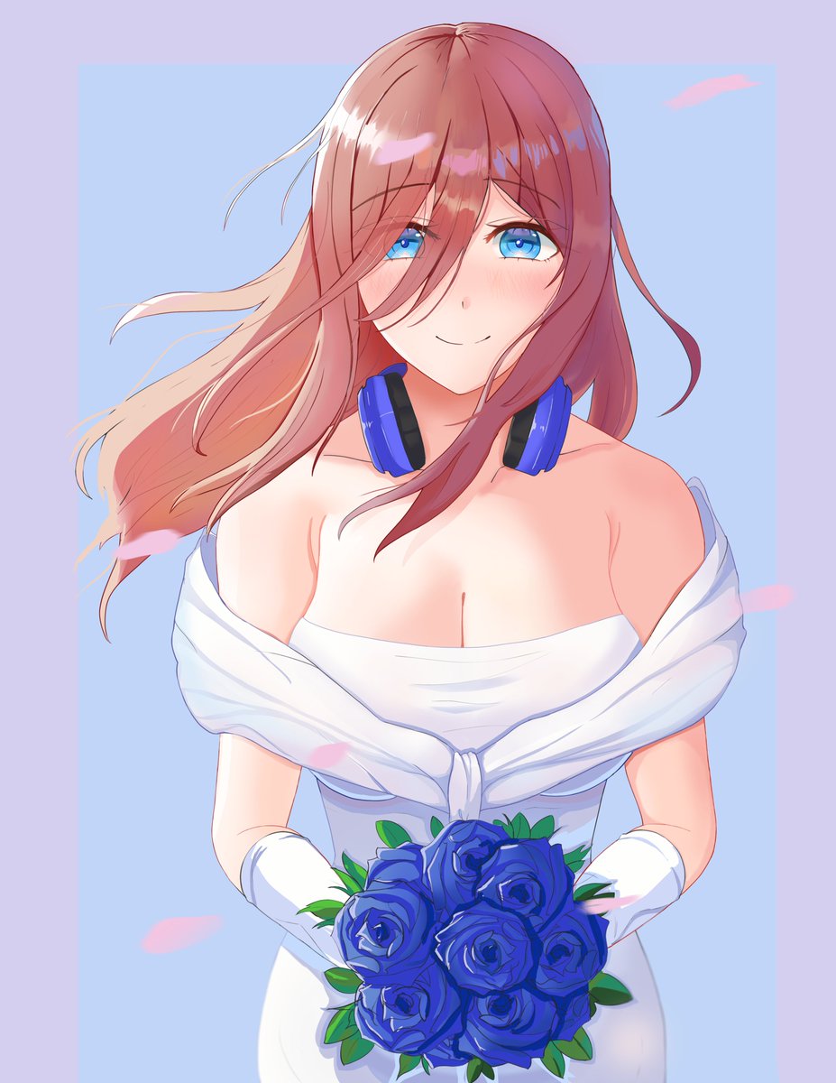 AmadeusさんがTwitterに投稿した中野三玖(五等分の花嫁)のイラスト。