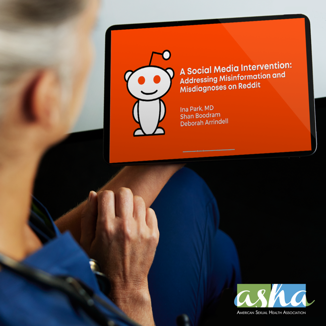 InfoASHA's tweet photo. The #STDConf22 is over, but you can still watch @InaParkMD and our very own Deborah Arrindell’s presentation online. See how #YESmeansTEST took on #sexualhealth misinformation and misdiagnoses on social media. Check it out: https://t.co/6VoxvOXo1V https://t.co/k4CXY2IrV9
