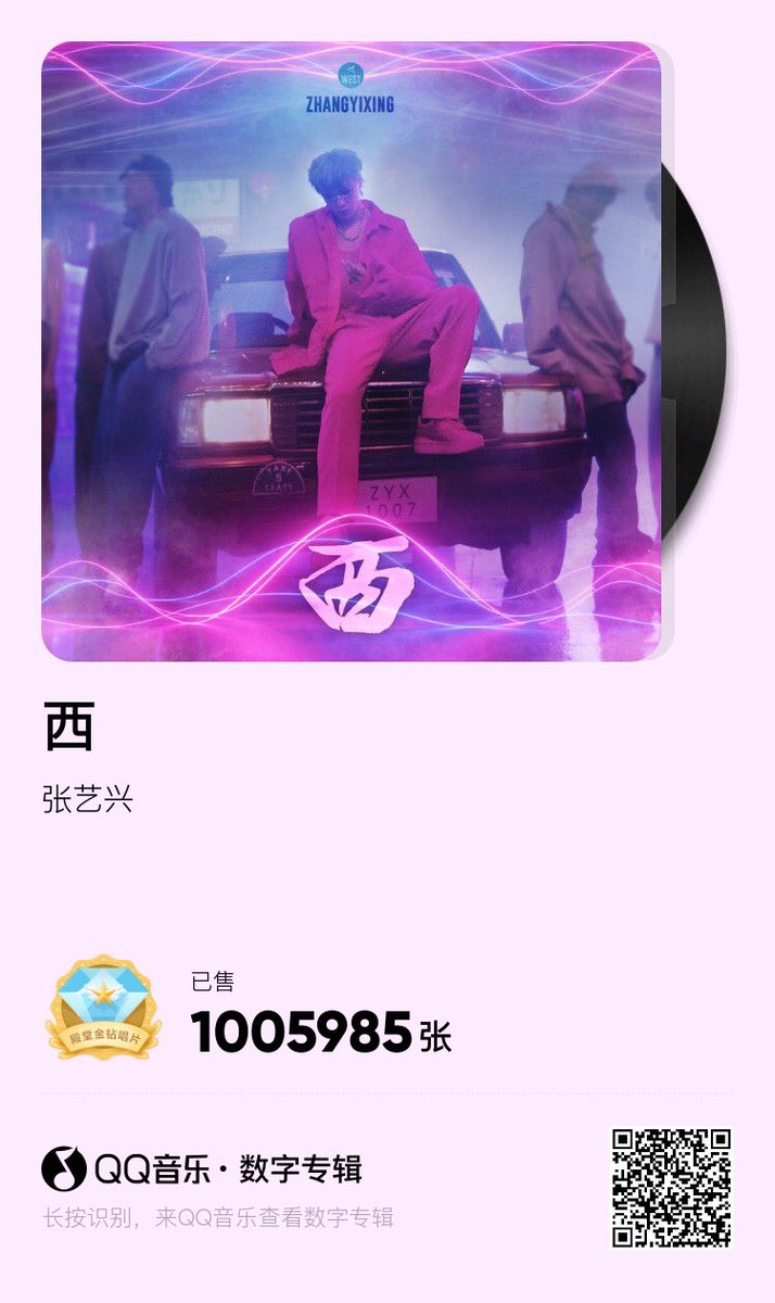 Chuchouxxing's tweet photo. 220929 #LayWESTchart : @layzhang
ยอดขายบน QQ MUSIC ทะลุ 1,000,000อัลบั้ม แล้วค่ะ
ตอนนี้ EP "WEST" ขึ้นมาเป็นอันดับ1 EPที่ขายดีที่สุดประจำปีนี้แล้วค่ะ🥳
🥈ผลงานบนแพลตฟอร์มQQ MUSICที่ขายดีที่สุดประจำปีนี้
🥇EPขายดีประจำสัปดาห์
🥇EPขายดีประจำวัน
#LAY_GoingWest #อี้ชิง #เลย์จาง https://t.co/C4cValLP9v