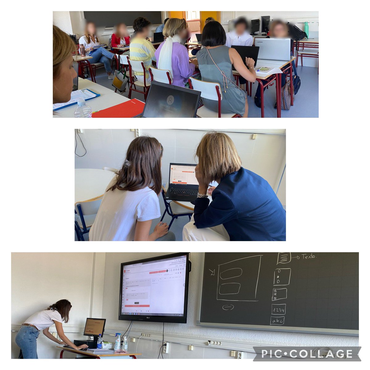 BlancAlmendarez's tweet photo. Sesión de #formación #compdigedu para la mejora de la #competenciadigitaldocente en el CEIP San José Obrero de @ayto_pozuelo, un claustro muy involucrado en este proyecto. ¡Muchas gracias Elena Pedroche por tu excelente ponencia sobre #evaluM! https://t.co/lMGMW2GlXy