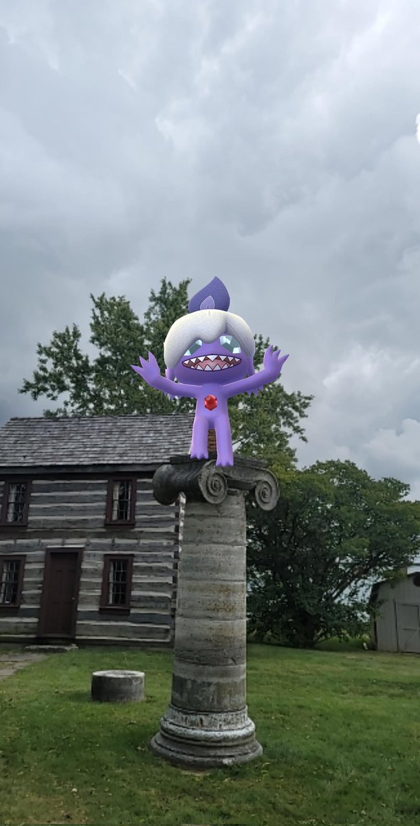josephcup18's tweet photo. Okay trying something new my Sableye jumping off of my Pokemon go spin that I put in the game #pokemonGo #ARMAP #Letsgo https://t.co/erwLkIo1ca