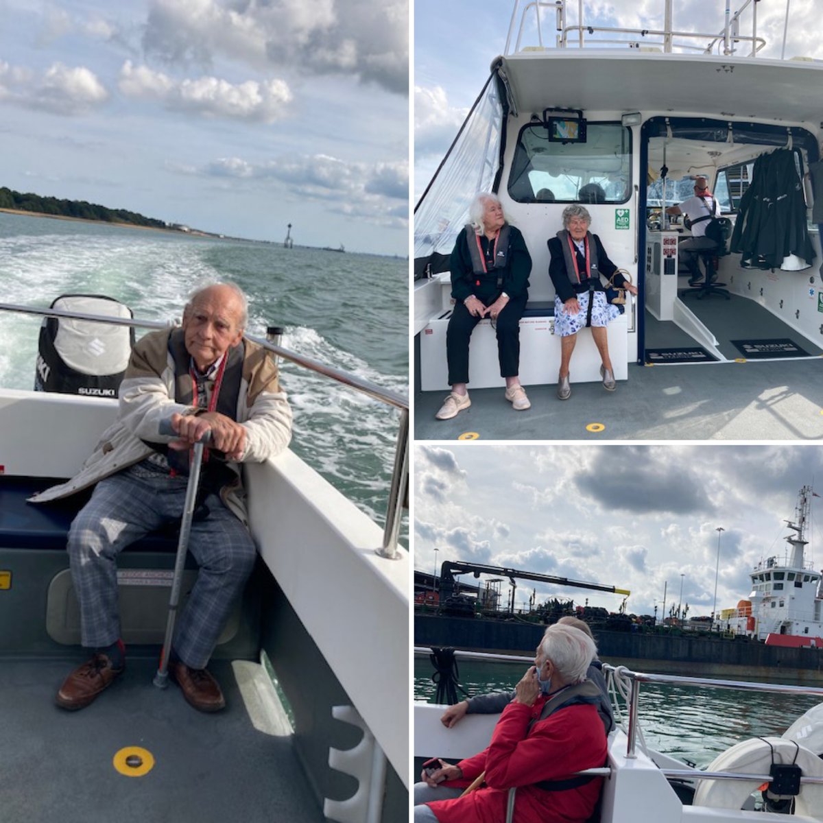 Some our Residents enjoying  another fun boat trip, nothing like a trip on the Solent #boattrip #sealegs #lifeonthewater #September #makingmemories @Mayflower_Court @carehome_co_uk @NAPAlivinglife @AnchorLaterLife @AnchorJobs @WetwheelsSolent