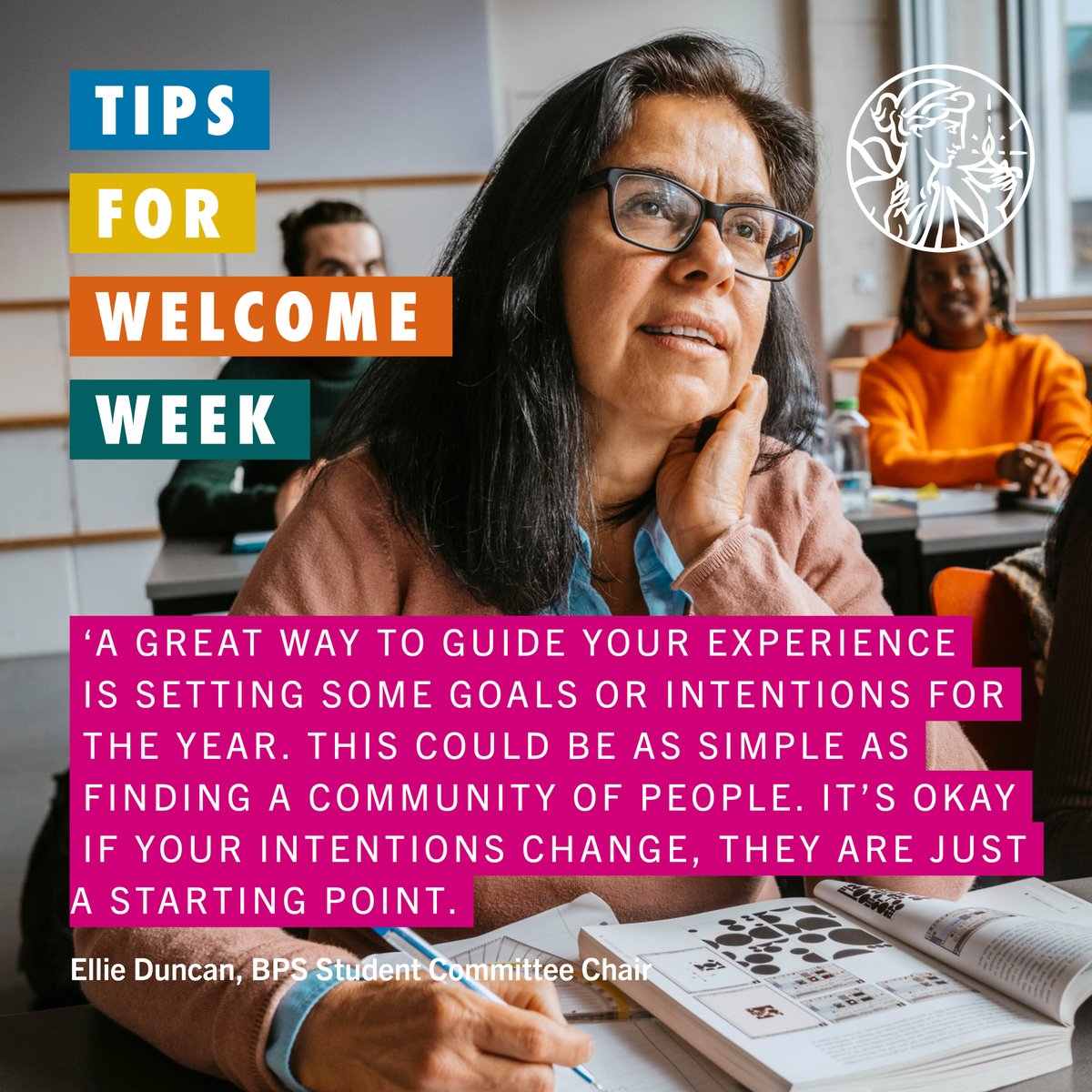 BPS Student Members (@bpsstudent) on Twitter photo "It's okay if your intentions change, they're just a starting point," Ellie Duncan <a href="/BPSStudentChair/">BPS Student Chair</a>, sharing her top tips for new psychology students this Welcome Week, #Welcome2022 🙌
If you're a psychology student, we'd love to hear from you! What are your top tips? "It's okay if your intentions change, they're just a starting point," Ellie Duncan <a href="/BPSStudentChair/">BPS Student Chair</a>, sharing her top tips for new psychology students this Welcome Week, #Welcome2022 🙌
If you're a psychology student, we'd love to hear from you! What are your top tips?