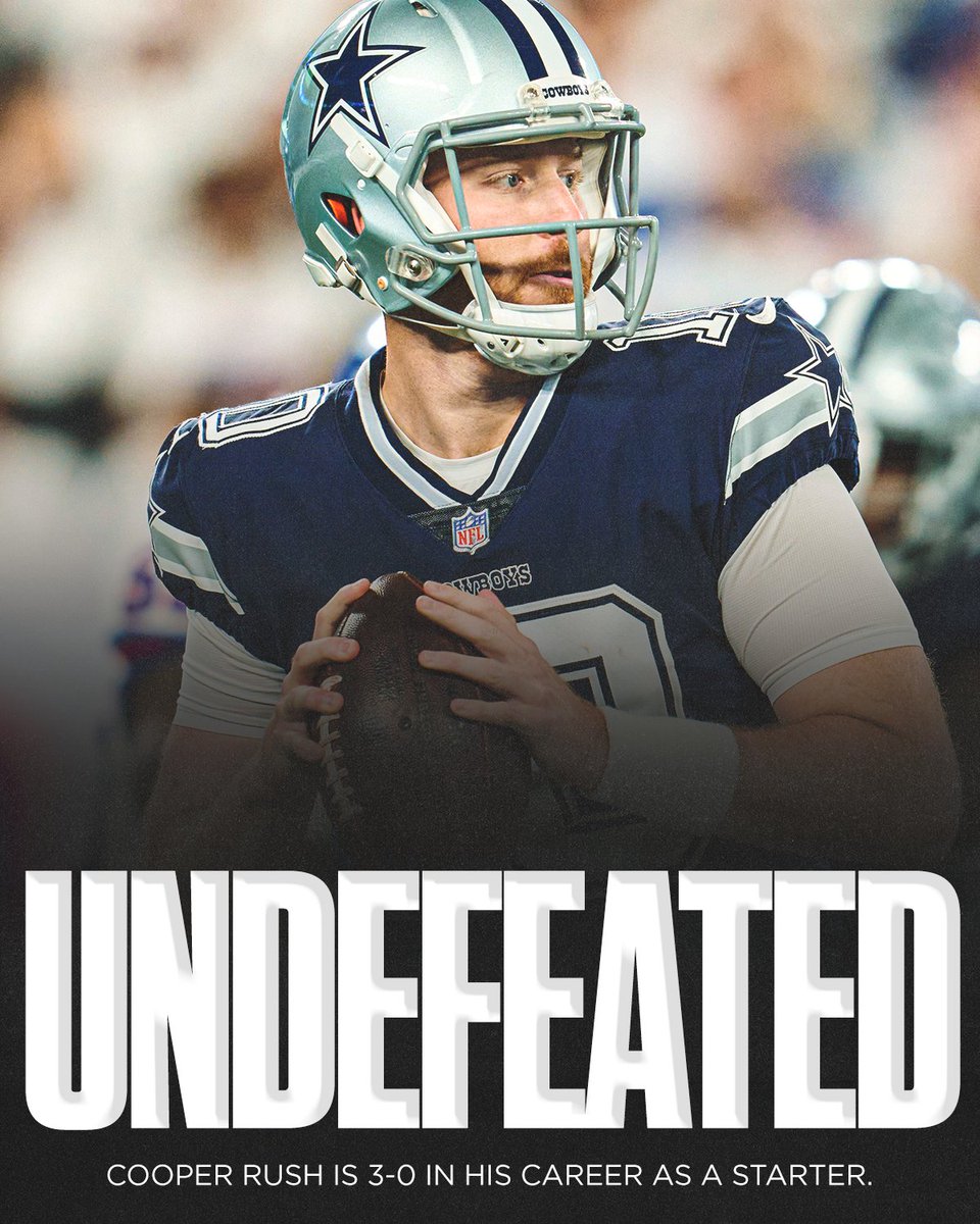SNFonNBC's tweet photo. Cooper Rush is making a statement.

Who saw this coming?

#DallasCowboys | #NFL https://t.co/Bfbiw1f7Yv