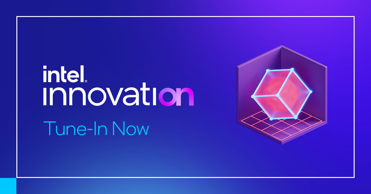 intel's tweet photo. Tune in now for @PGelsinger’s Opening Keynote at Intel Innovation 2022. He’s got exciting news and special guests, and of course our latest #tech. Don’t miss it! https://t.co/YaoKsy25T4. #IntelON https://t.co/VFF03W8yvJ