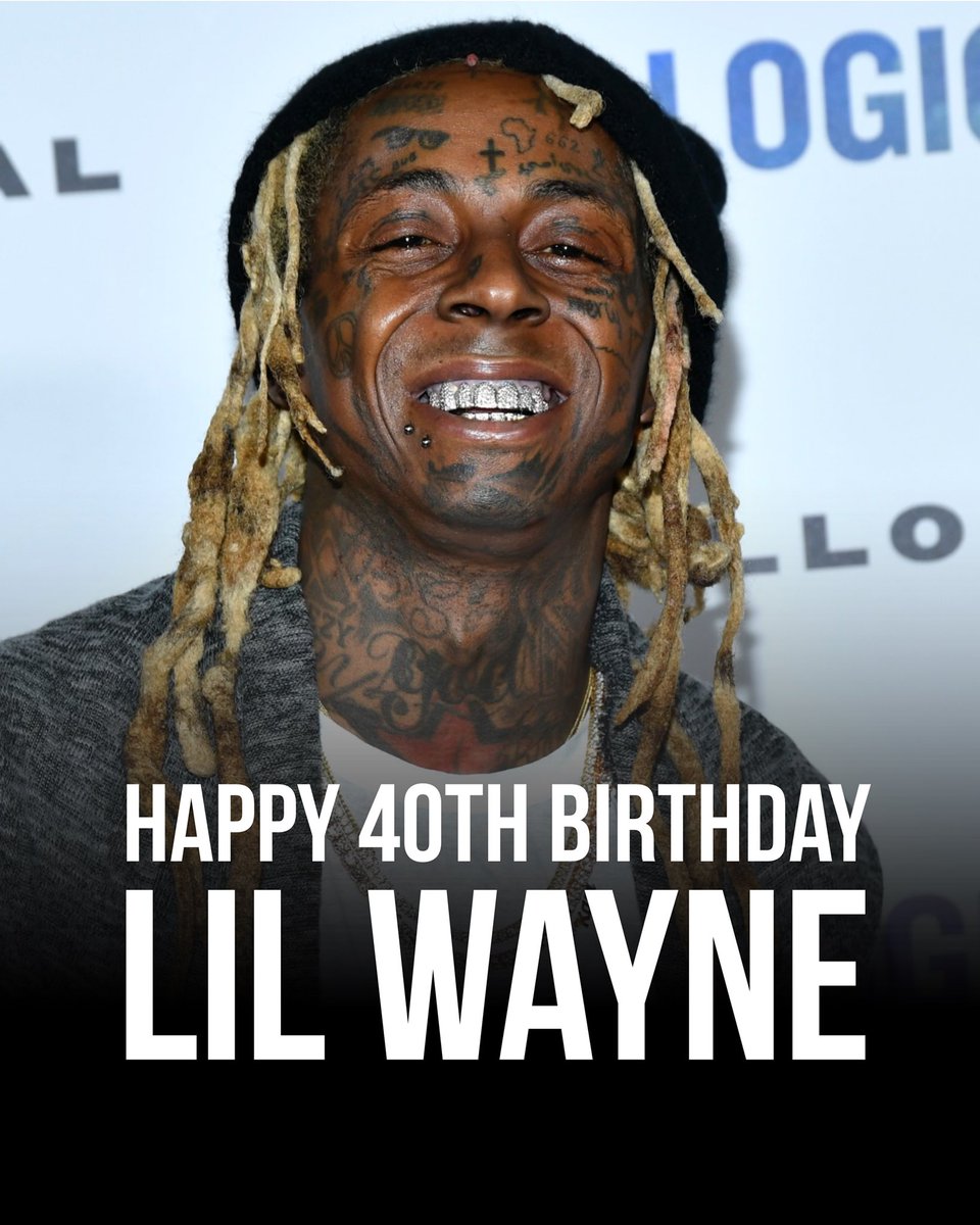 Happy 40th Birthday goes out to the legend #LilWayne! 🎂🎉🎈 <a href="/LilTunechi/">Lil Wayne WEEZY F</a>