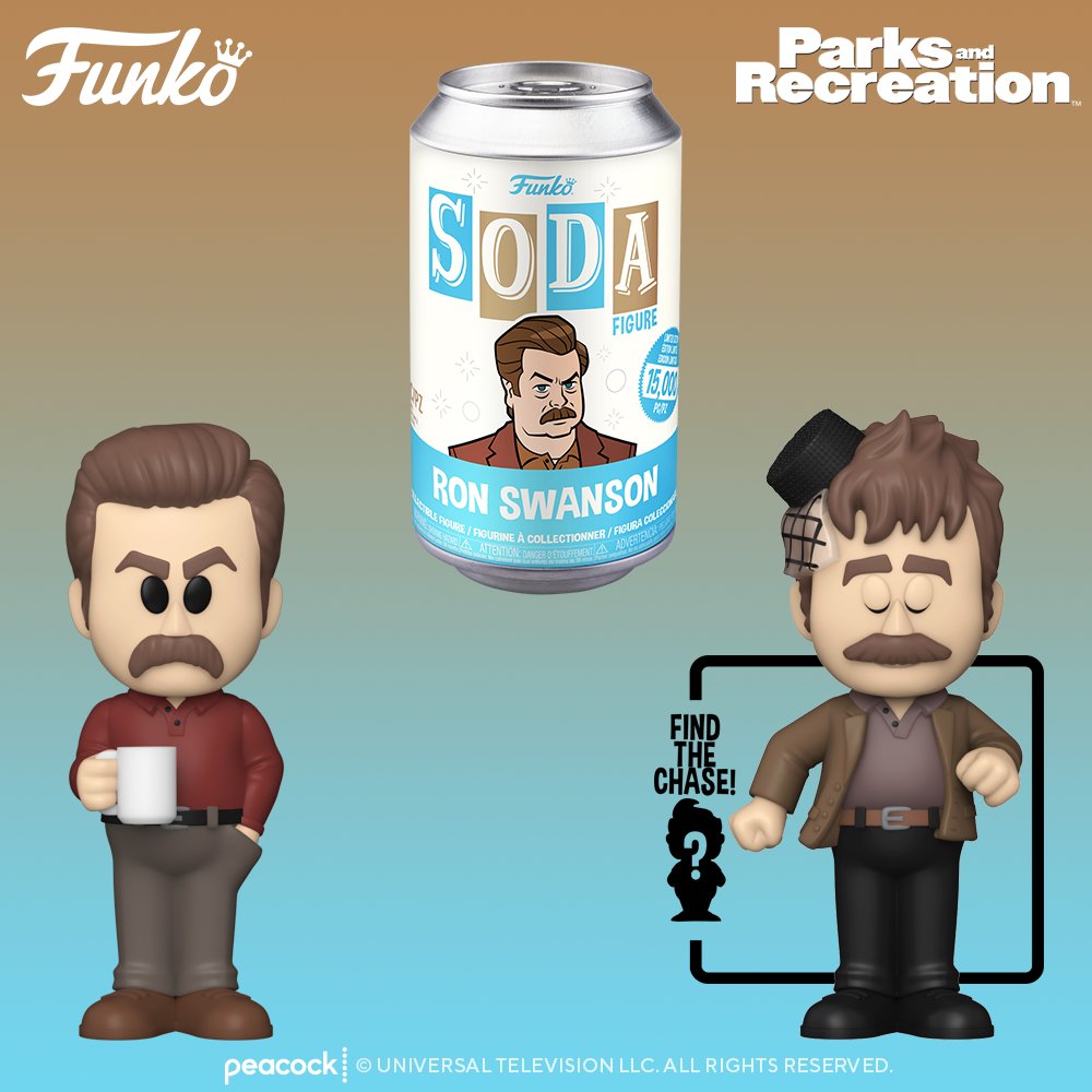 Coming soon: Funko Vinyl SODA: Parks & Rec- Ron Swanson with Snake Juice CHASE. Stream every episode of #Parksandrec and more on @peacock Pre-order for your collection today! bit.ly/3SB8Tib #Funko #FunkoSODA