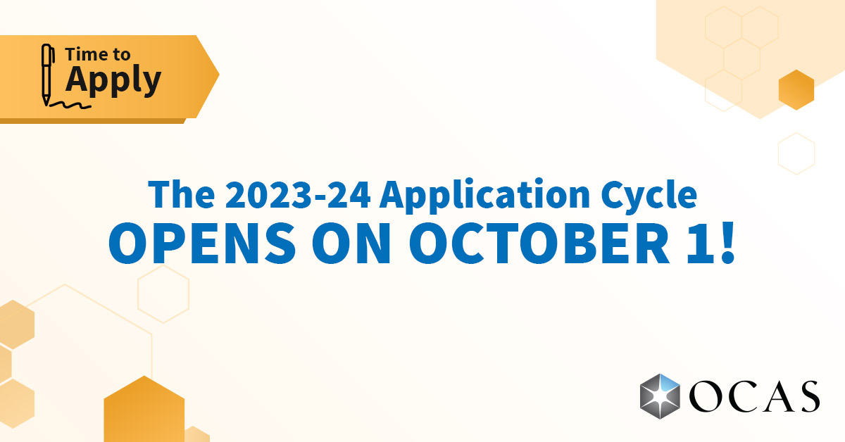 OCASpartners's tweet photo. Applications for the 2023-24 school year open on October 1! Visit https://t.co/6kukfZIsfF to get answers to popular questions from applicants like you. #Applytocollege #gotocollege https://t.co/CJ2UYjyvYS