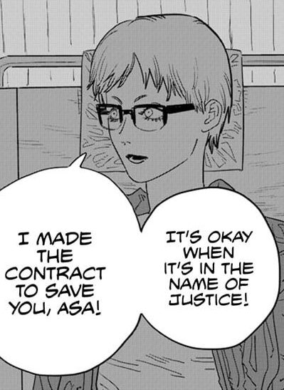 it’s amusing how yuko can now read minds after having a contract with a devil and now, i feel bad for yoshida since his job is to keep denji’s identity as chainsaw man a secret 💀 jesus christ, yoshida hirofumi really needs a raise in his salary 😮‍💨