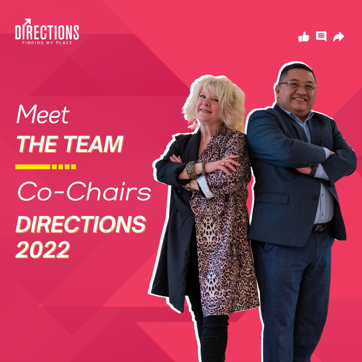 DirectionsRRC's tweet photo. Meet the team of #Directions2022!

The co-chairs of this year are Jose Manuel Castellon Álvarez and Andrea McCann! This event is going to be amazing!

Would you like to know about the other team members? We'd love to hear from you!

📸: 11ANDTENCONCEPTS https://t.co/0JBiiavsAx