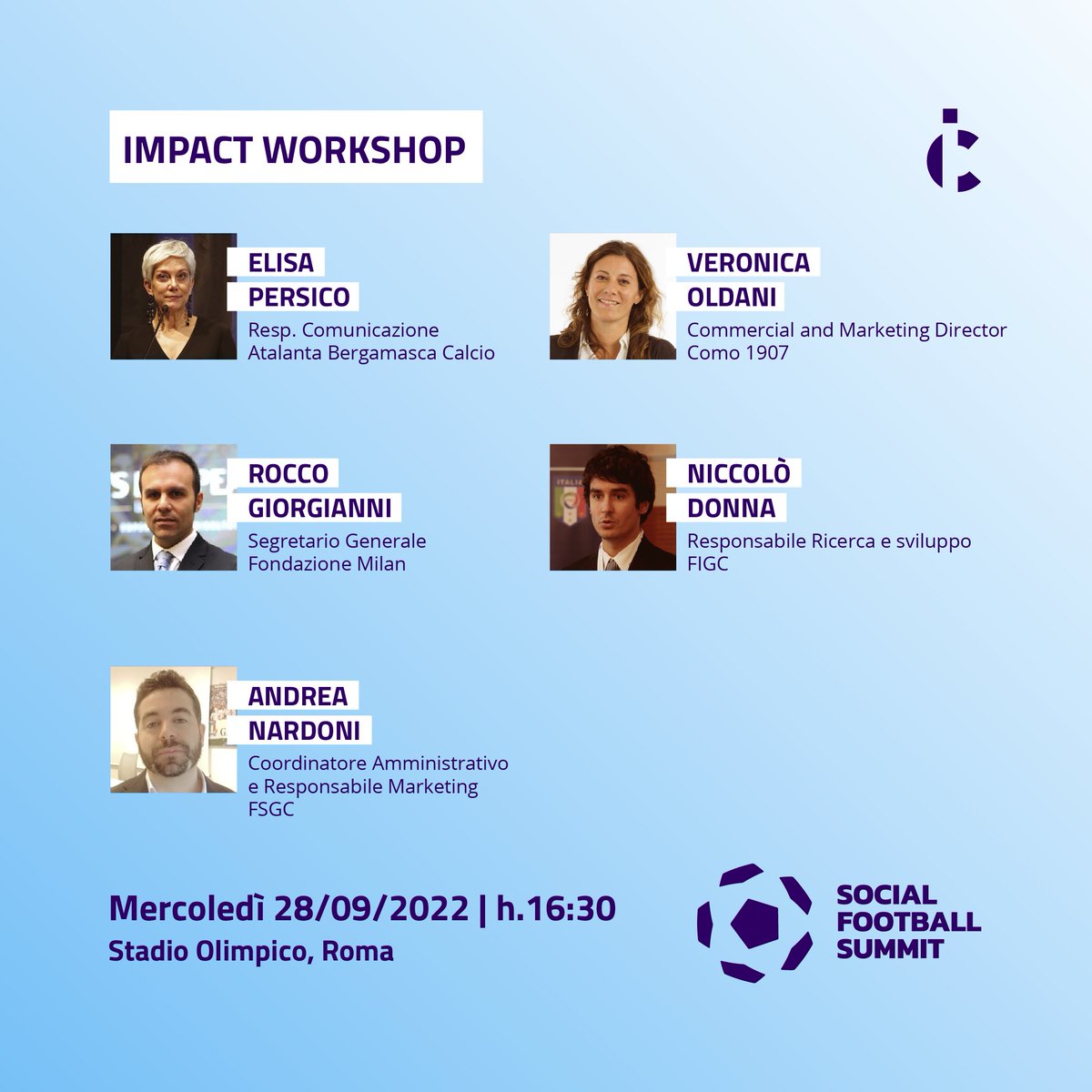Italiacamp's tweet photo. โฝ๐ In occasione del Social Football Summitsi svolgerร l'#ImpactWorkshop in cui #Italiacamp incontrerร i rappresentanti dei club italiani ed europei per condividere strategie e proposte orientate all'impatto sociale per il sistema calcistico. https://t.co/a64u5rTHCa
