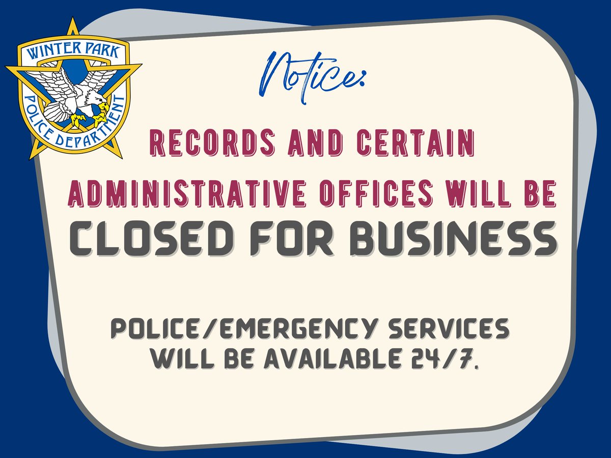 Winter Park Police tweet media