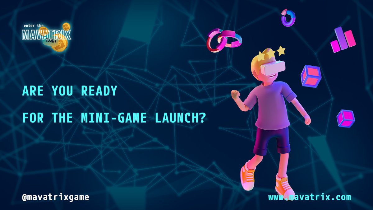 So Mavatrix Game is nearly at our doorstep, we can say it's quite ready.
But not just yet...Are you ready for it?

Make sure to visit our official website
mavatrix.com

#playtoearn #crypto #blockchain #cryptocurrency #nft #nfts #p2e #nftgame #mobilegaming