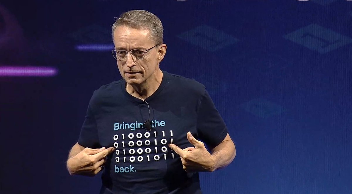 RT if you dig <a href="/PGelsinger/">Pat Gelsinger</a>'s shirt 💙 #IntelON
