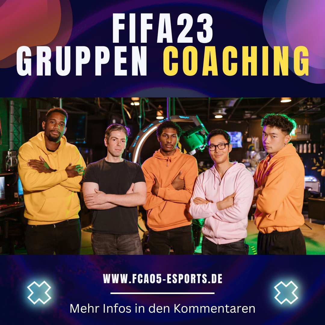 Für alle unsere Mitglieder bieten wir ein FIFA 23 Esports Coaching mit dem Esport Pro *Stylo*. Macht euch einen ersten Eindruck von unserem Programm. Registriert euch auf unserer Homepage - fca05-esports.de und besucht uns auf unserem Discord. discord.gg/ZR6AuHdr7C
