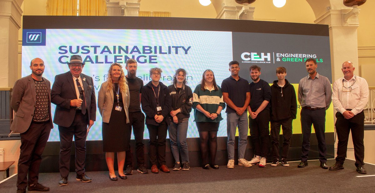 westoncollege's tweet photo. We have been so impressed with the results from our sustainability challenge!π€©
A huge well done to everyone that took part and a big thank you to our judges from @AoC_info, @GKNAero, @RollsRoyce and @bw_businesswest. π #LetsGoNetZero https://t.co/UNppmnoXmo