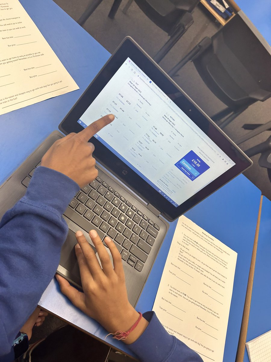 missmacgregor_'s tweet photo. Today P6B explored the First Bus and ScotRail timetables to plan a journey to and from Edinburgh with set criteria. The data was compared, with careful consideration about how to get there on time and the cost of the journey.
Useful skills for life and work in action! https://t.co/ojjuFhfn2K