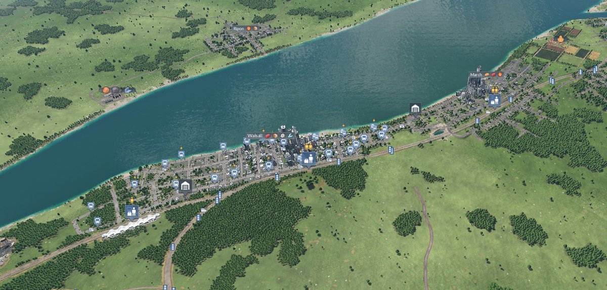 melon5573's tweet image. got bored and made a coast rail thing in transport fever 2