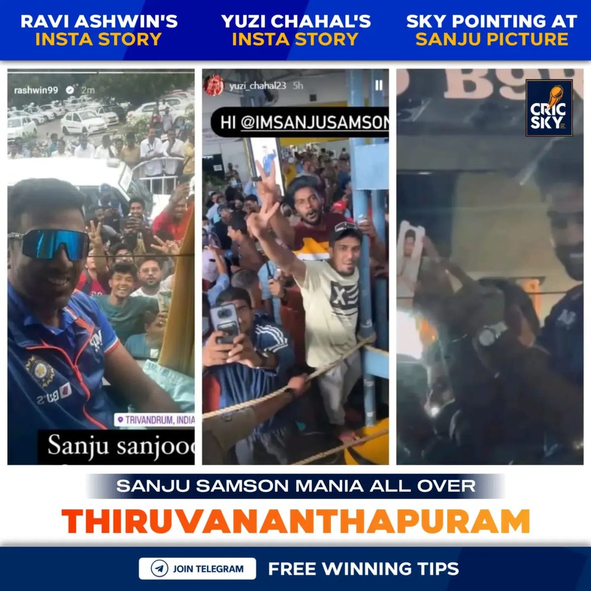 Cricsky1's tweet photo. Craze for #SanjuSamson
. 
#cricket #cricketlover #cricketvideo #cricketer #crickereels #cricketmemes #cricketlover #cricketfans #cricketfever #cricketlife #cricketmerijaan #cricketworld #cricketmatch #cricketaustralia #cricketnews #cricketindia #cricketbat #cricketlove https://t.co/feBwK40QKN