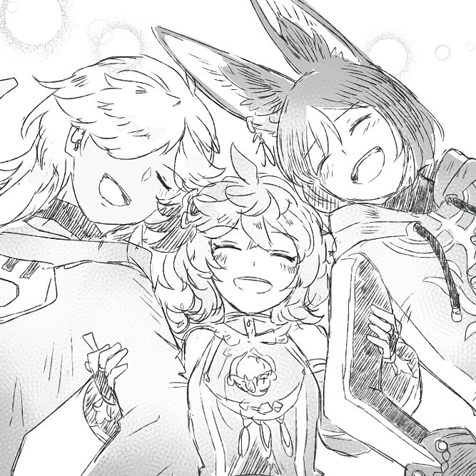 個人的にこのティナリくんめっちゃいい顔で描けたと思ってるし今までもこれから先もきっと私の中のスメール三人の帰着点はここです。ずっとこうしててほしい 