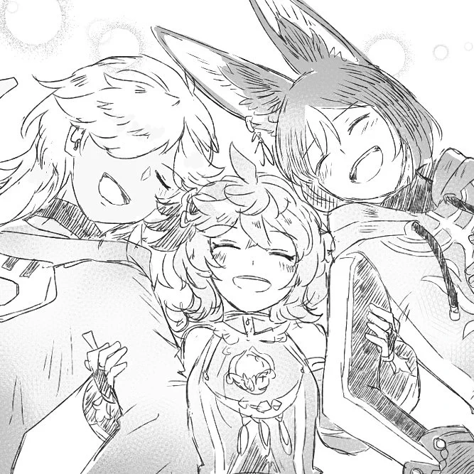 個人的にこのティナリくんめっちゃいい顔で描けたと思ってるし今までもこれから先もきっと私の中のスメール三人の帰着点はここです。ずっとこうしててほしい 