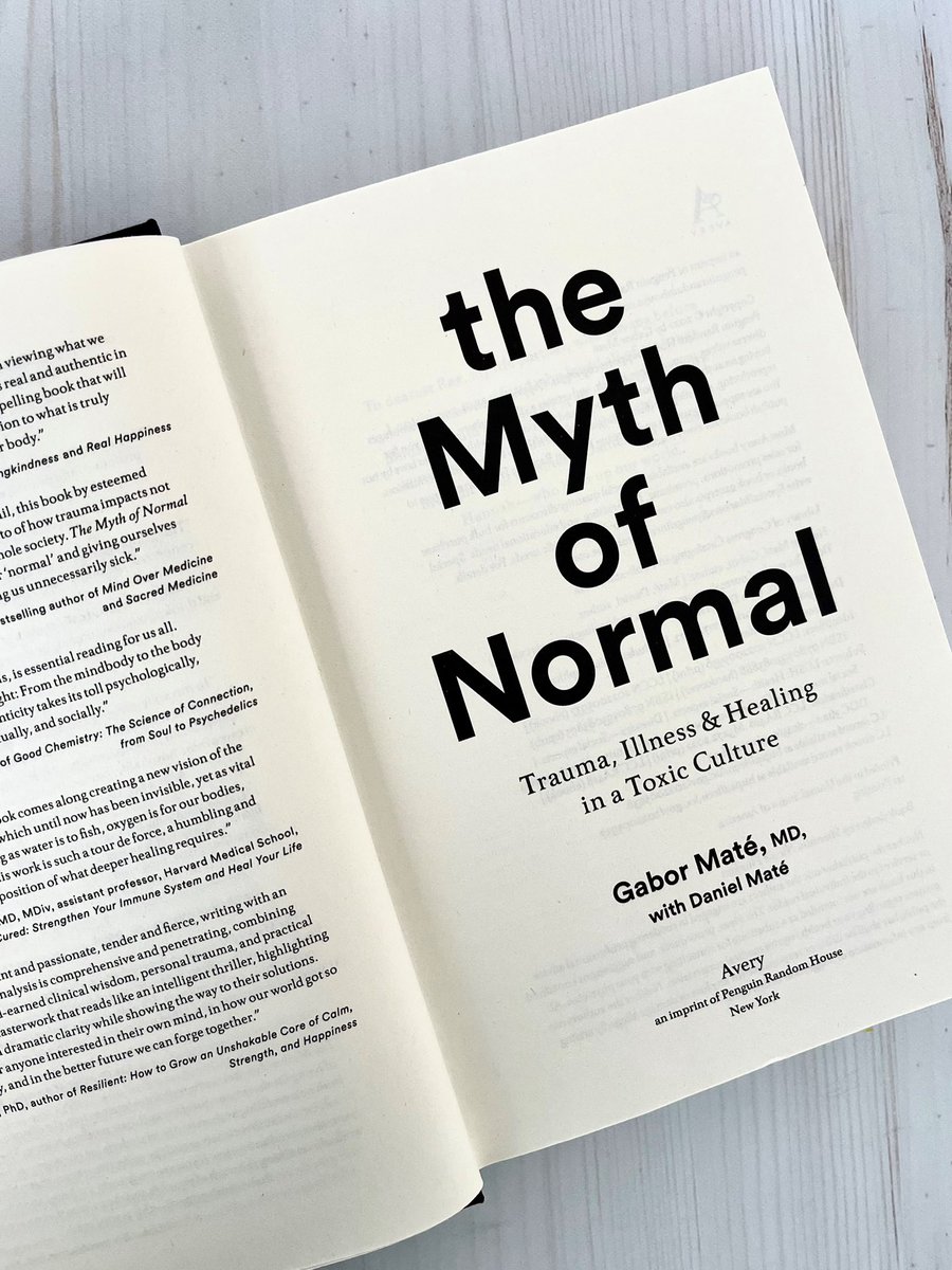 Congrats to my esteemed & infinitely wise friend @DrGaborMate on his groundbreaking new book, #TheMythOfNormal. It was an honor to be interviewed for this- it will change lives. Start at drgabormate.com