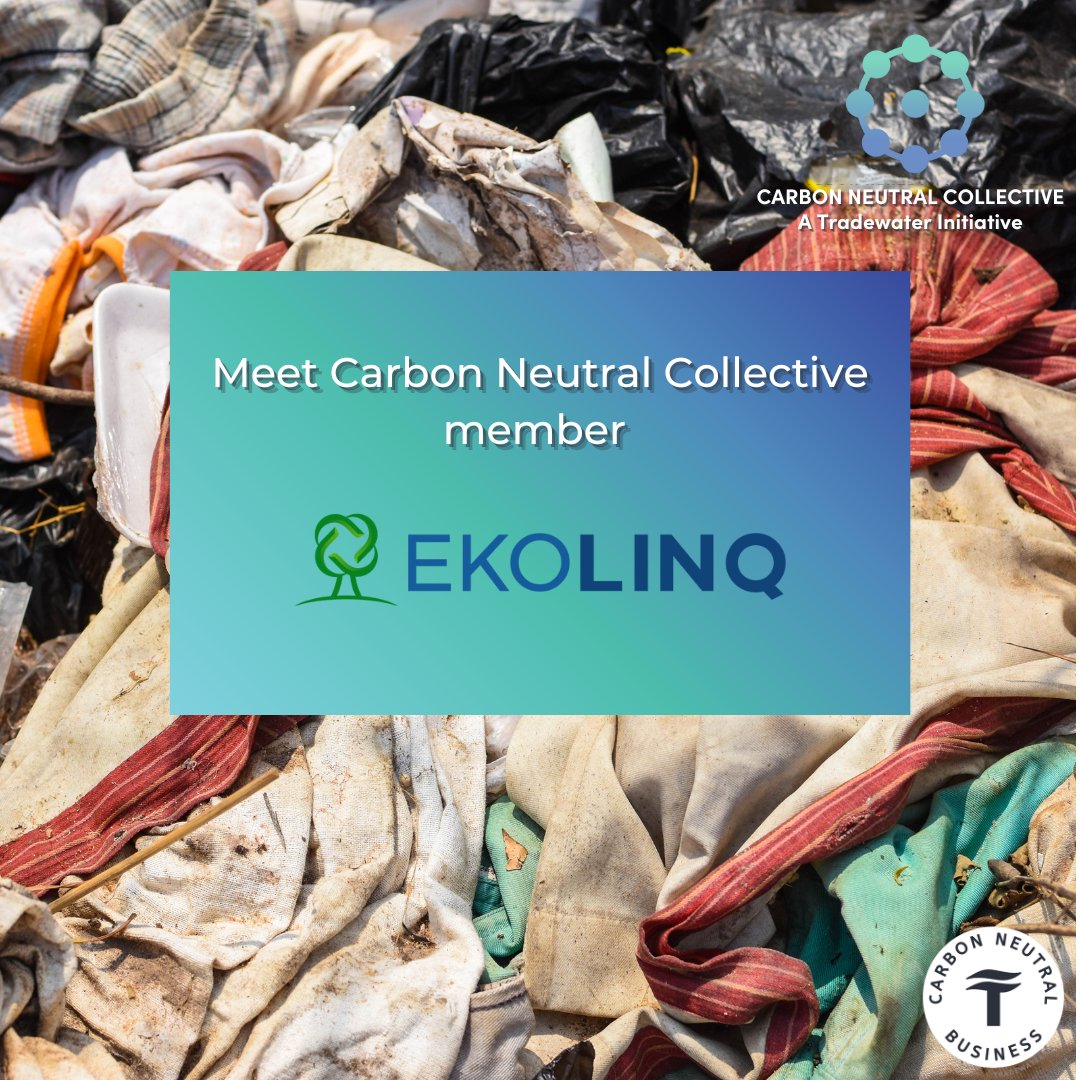 Welcome EkoLinq to @CNC_Certified. Did you know that 14.5 mill tons of textiles enter U.S. landfills or are incinerated each year? Ekolinq is addressing this issue by diverting textiles from landfills & recycling/reusing. Thanks for your critical work! #carbonneutralbusiness