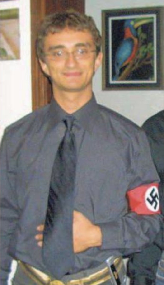 rulajebreal's tweet photo. Galeazzo Bignami was elected to 🇮🇹parliament as a member of Meloni’s #FDI party.
He’s notorious for wearing his heart on his Nazi uniform. 
He congratulated ⁦@GiorgiaMeloni⁩ , glorifying their common Neo-Fascist roots. Yet, they get offended if you call them neo Fascists. https://t.co/5ajGEt4Czd