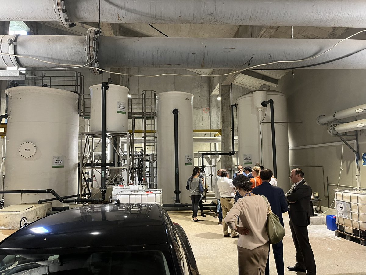 60Heinstein's tweet photo. Visiting the #WaterFactory WwTW of #AguasDoTejoAtlantico #Lisbon with #NL #watertech delegation @WaterAllianceNL @NLembassyPT #Brightwork #MTD #Colsen #Bluecon #PureWaterGroup https://t.co/AkXtL0E3rR