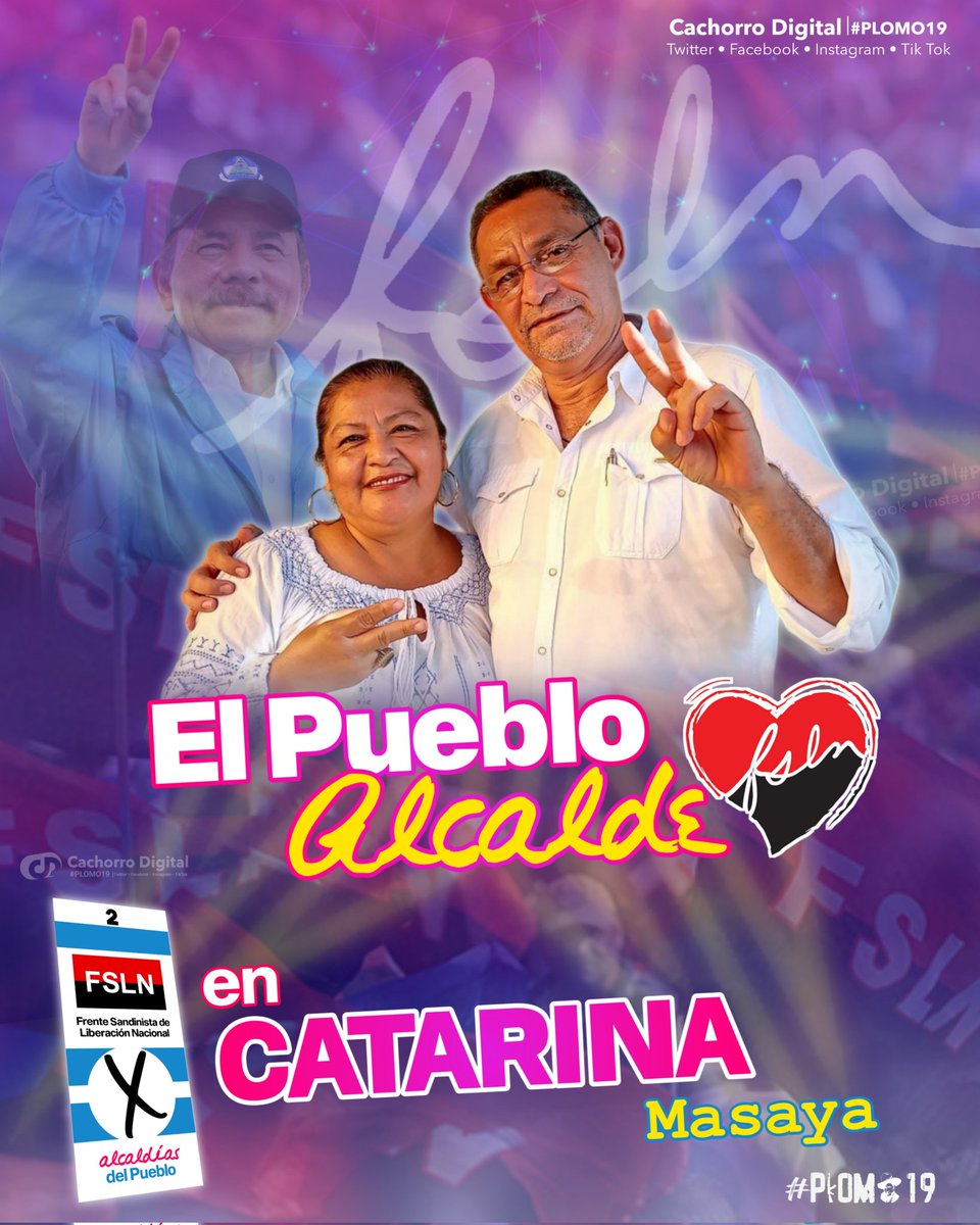 Nuestra fórmula ganadora.
Alcalde: cro. Eddie Gallegos.
Vice-Alcalde: Cra. Magdalena Jaime. 
Porque somos el  #PuebloAlcalde 
#PatriaBenditayLibre