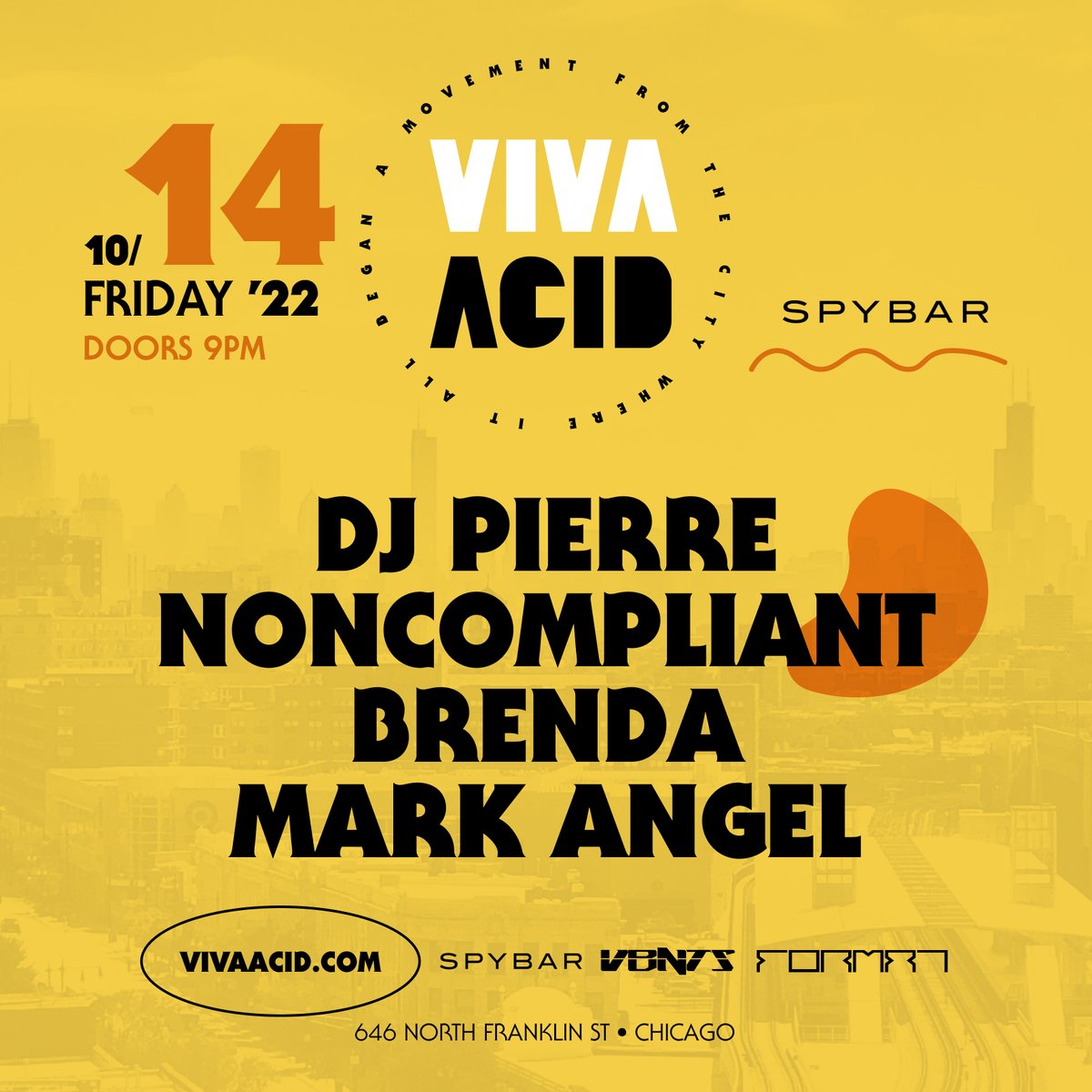 penthouseaudio_'s tweet image. After launch day, the party continues over at @Spybar with sets from @djpierrephuture, @_noncompliant_, @brenda.c_312  and @markangelofficial  

#vivaacid #spybar #chicago #music