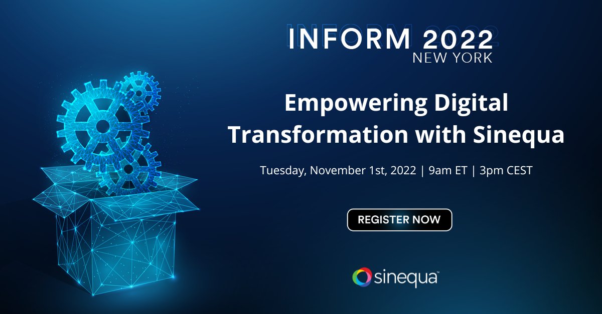 sinequa's tweet photo. Join us in person or virtually at our hybrid conference: Inform New York!

Gain actionable insights from industry experts on how to upgrade your business practices by finding ways to work smarter, faster, and more efficiently: https://t.co/HrJ3Y4yRm9

#DigitalTransformation https://t.co/gPGL3rz6qS