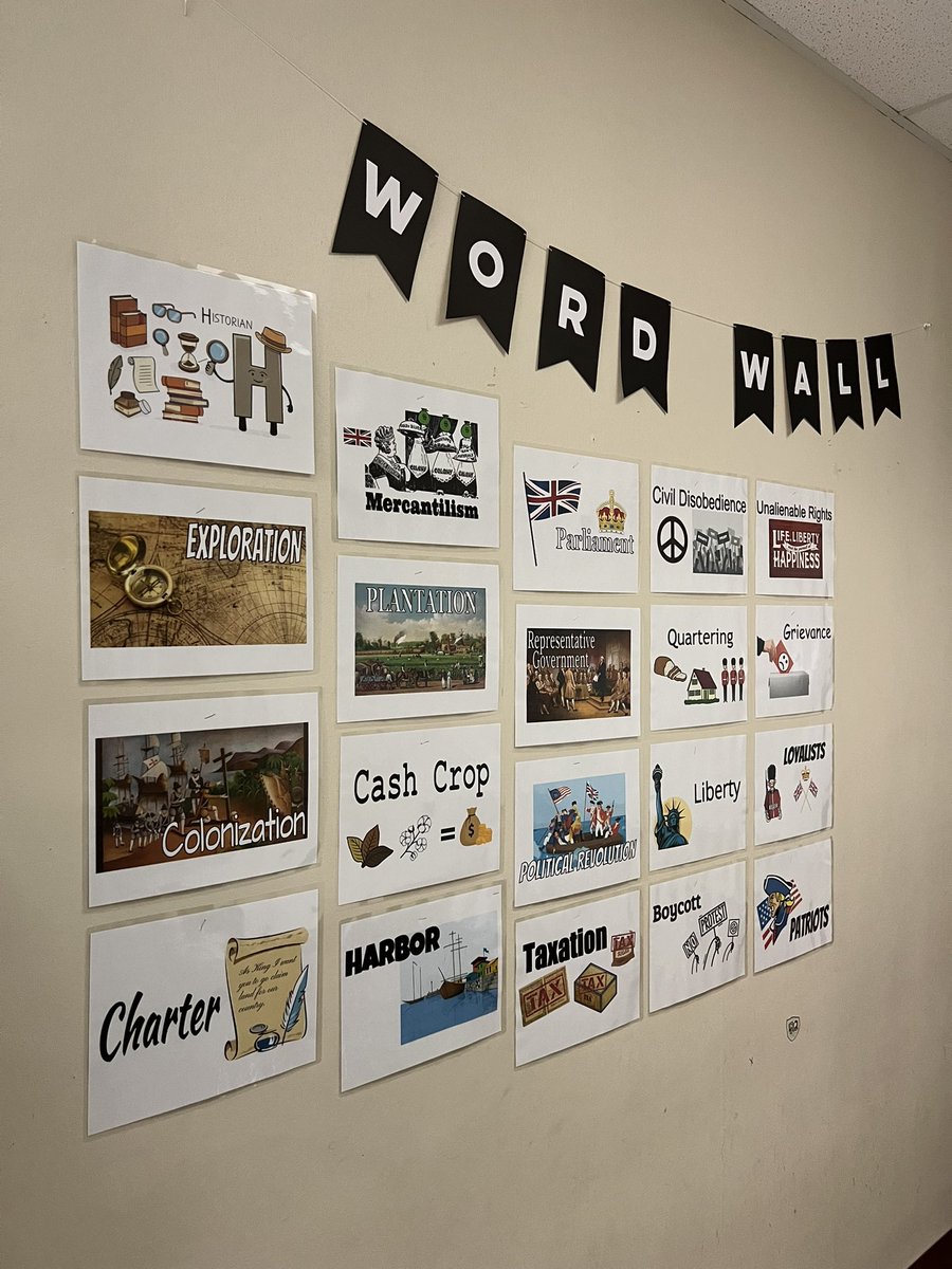 One of my goals this year is to keep up with my word wall. Three units down!