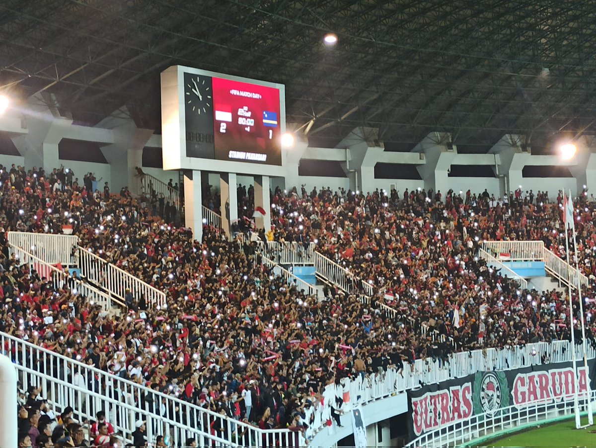 HerwinNaga8's tweet photo. Akhirnya nonton Timnas di stadion lagi! 😁 #IndonesiaCuracao #ForzaIndonesia 🇲🇨 https://t.co/BOFlizAH4w