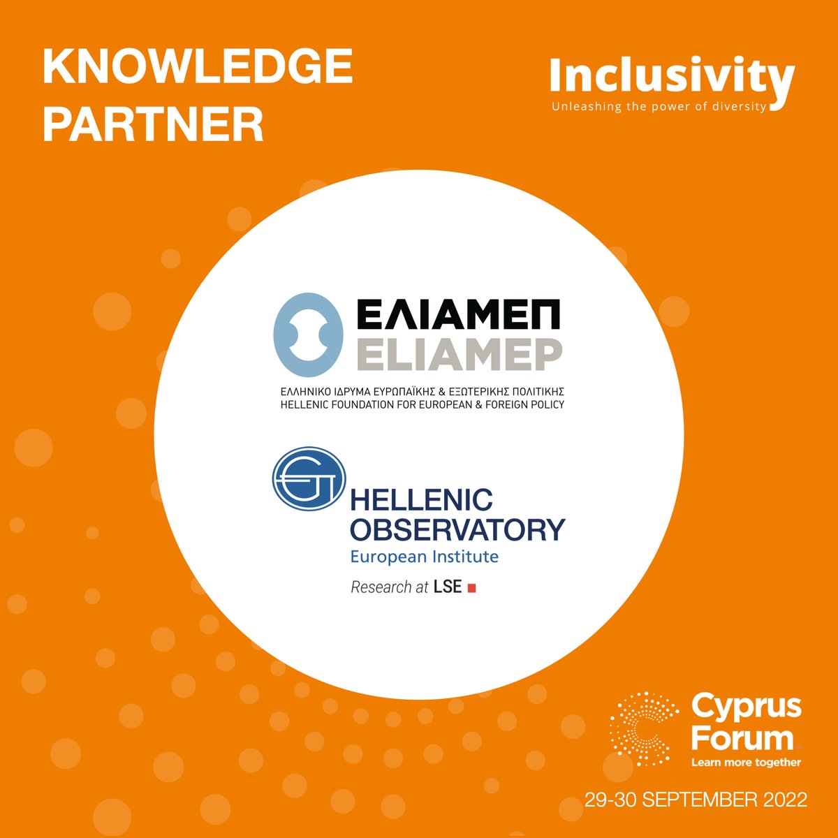 CypForum's tweet photo. #CyprusForum would not have been made possible without the support of our partners.
Thank you to European Citizens Initiative, @eliamepgr, @HO_LSE , Cyprus Economic Society,our #KnowledgePartners for all the trust and support. https://t.co/QoNxUR74G3