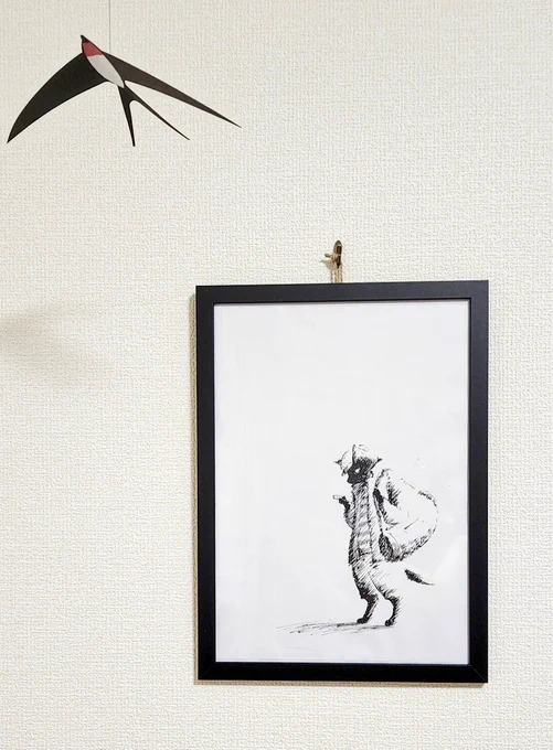 こんな時間だけど部屋にサンゴロウ飾れて満足した😼 