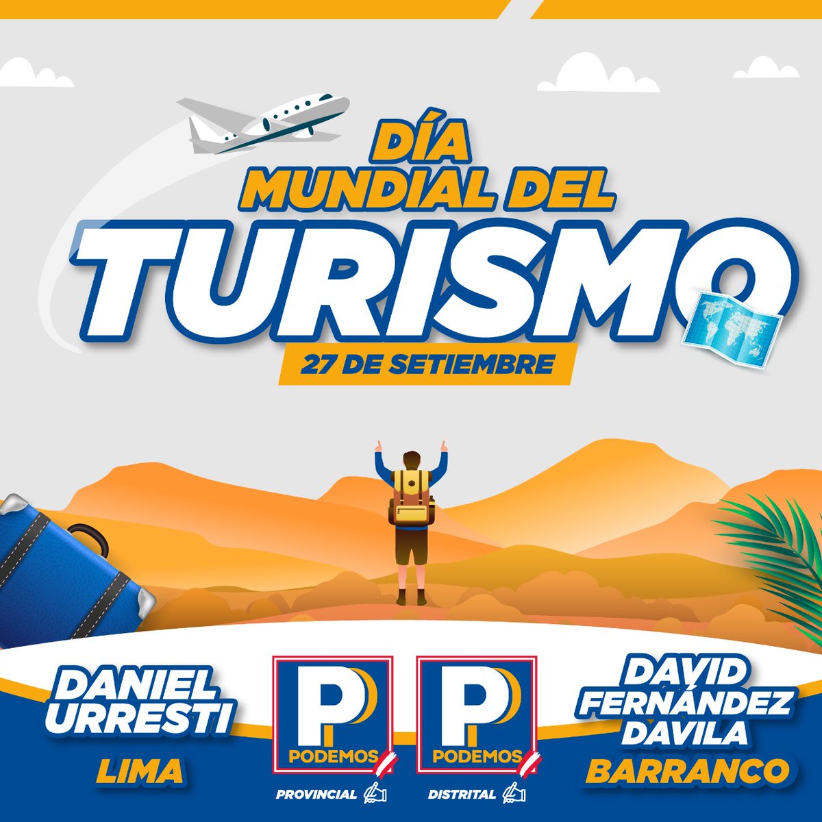 DavidAlcald2023's tweet photo. Día Mundial del Turismo. Barranco cambiará con mi gestión, es un COMPROMISO https://t.co/hJSHXOtySJ