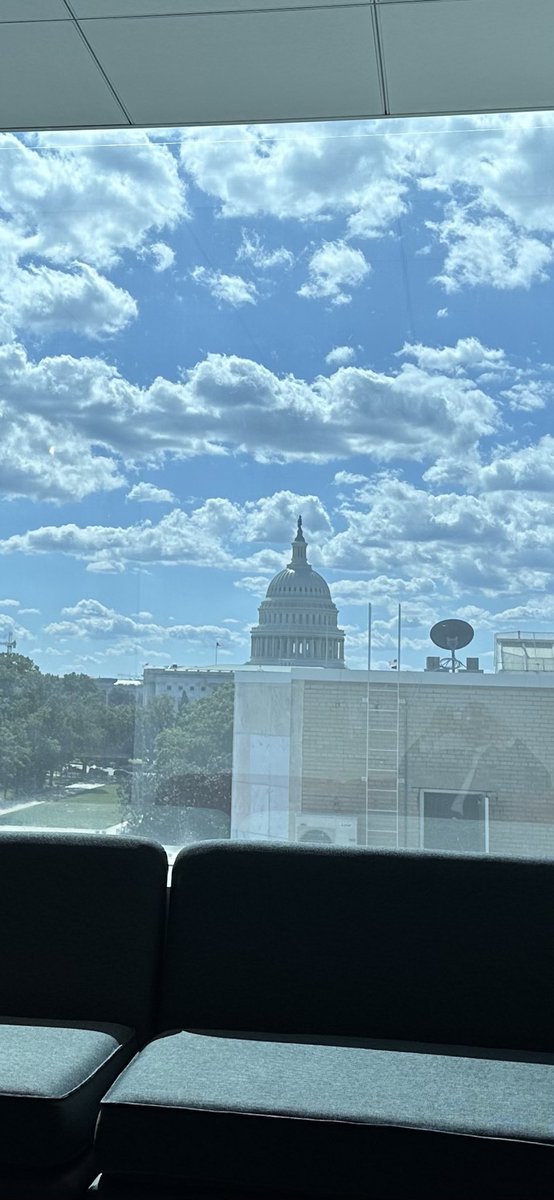 Today’s view from the green room. Majestic. Sobering. And . . . the January 6 crime scene. Justice must come to not only the “boots” of the insurrection but the “suits” of the insurrection. A health democracy is riding on it.