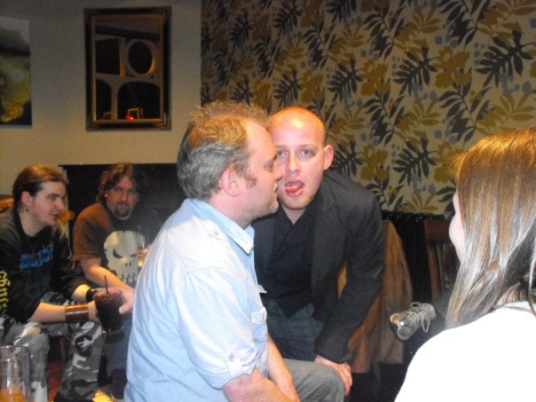 JohnCooper_uk's tweet photo. Happy 25th Birthday @xsmalarkey . Insert your own caption. #TobyHadoke #DanNightingale #JohnCooper #backintheday https://t.co/z5YqOE5nMu