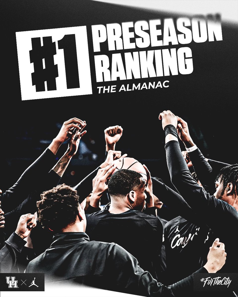 UHCougarMBK's tweet photo. .@UHouston at #️⃣1️⃣ in #TheAlmanac Preseason Top 25 from @TheFieldOf68

Order #TheAlmanac here...
https://t.co/WKq08Hdp8v 

#ForTheCity x #GoCoogs https://t.co/JCpyNfJbPh