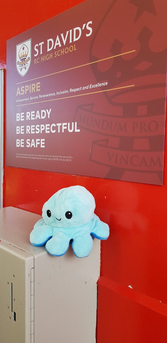 MrsP_maths21's tweet photo. So much fun getting everything out and running for the @mathsweekscot today @StDavidsHS We even had a mascot to help us with the hard work. More photos coming tomorrow, very proud of all the helpers and their hard work! https://t.co/RmeJptTYe0