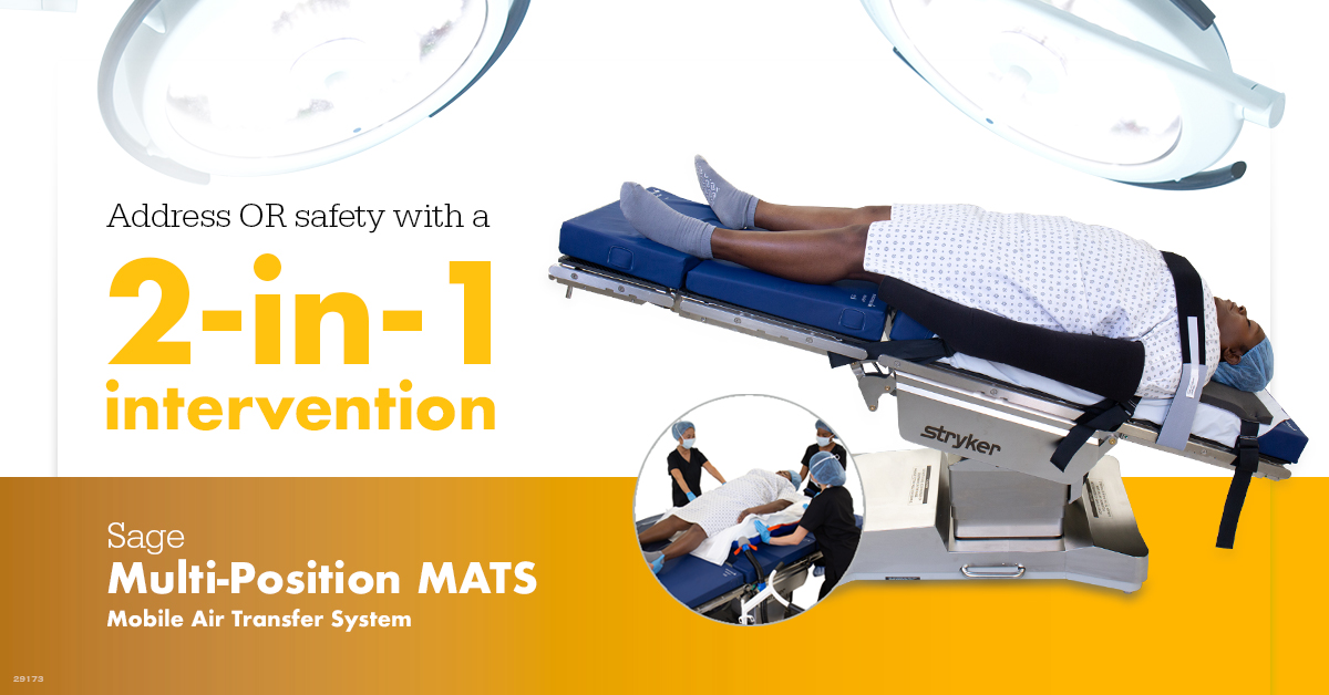 StrykerSage's tweet photo. Now you can help address patient sliding and help reduce the risk of healthcare worker injuries in the OR with one device! Learn more: https://t.co/SvZdqTMq1S
#StrykerSage #AirTransfer https://t.co/ZJ0kYoiVl7
