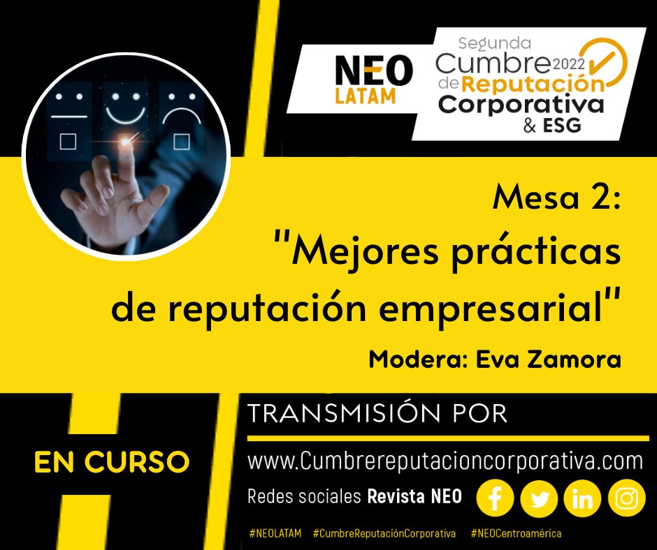 RevistaNeo's tweet photo. SEGUNDA CUMBRE DE REPUTACIÓN CORPORATIVA & #ESG 2022
En curso: @Mercadolibre, @SantanderMx y @novartismexico en la reputación corporativa.
Registro en https://t.co/IBiMAsDrGu
#NeoLATAM #CumbreReputaciónCorporativa #ReputaciónSostenible https://t.co/obbQn18ZPx