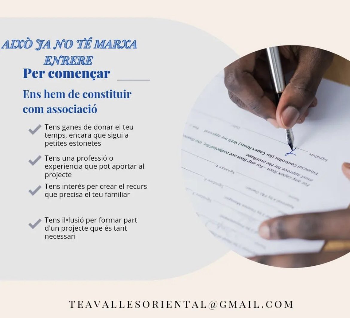teavallesorient's tweet photo. Tenim moltes idees i projectes, però aquests no són possibles si no ens constituïm primer com a associació sense ànim de lucre✍🏻. Per això, si estàs disposat a cedir el teu temps, tens experiència, ganes o interès en formar part de l’entitat, només ens ho has de dir!💙 https://t.co/zQR1iTQ5a0