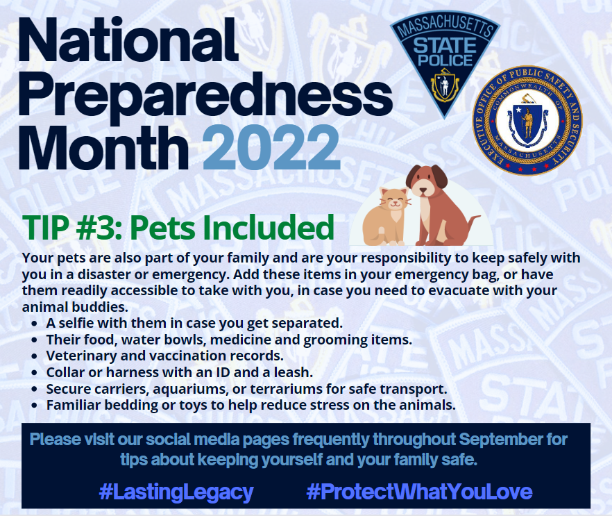 #NPM2022 #ProtectWhatYouLove #LastingLegacy #BeReady #petsafety @EOPSS