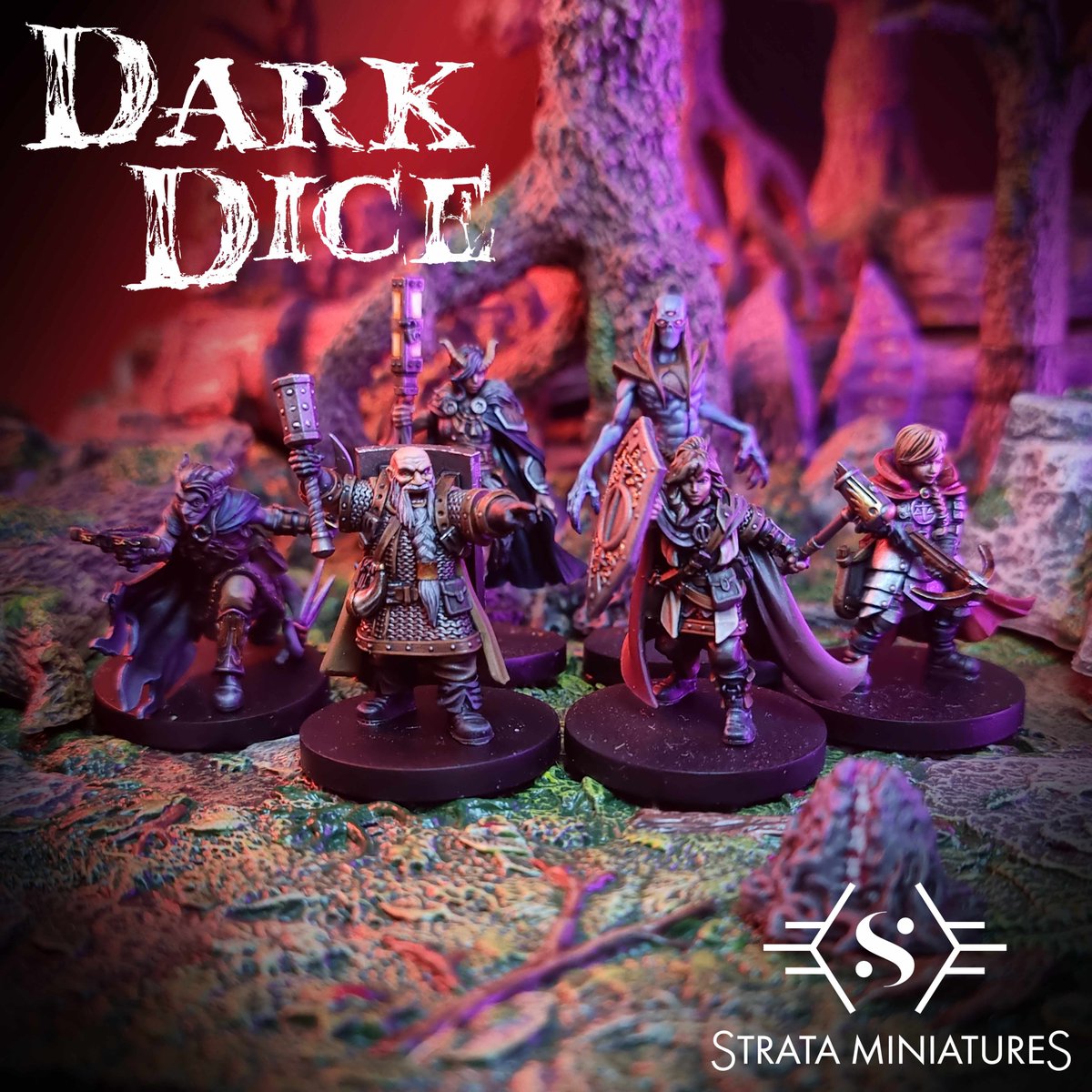 strataminis's tweet photo. We are live! 12 fantastic roleplaying miniatures! Plastic minis and Stl. file options available.  Based on the amazing @DarkDicePod characters including the amazing Jeff Goldblum!  
https://t.co/hT8eyKE4zp
Join us on the long road and back our campaign!
#dnd5e #TTRPGs https://t.co/4XJS565Ank