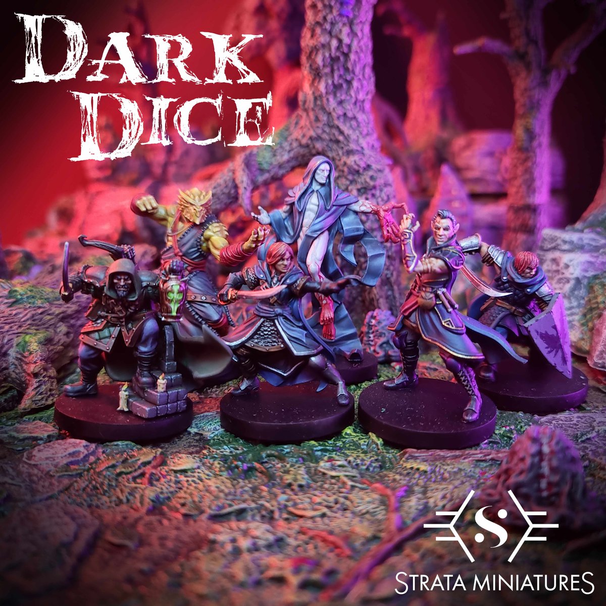 strataminis's tweet photo. We are live! 12 fantastic roleplaying miniatures! Plastic minis and Stl. file options available.  Based on the amazing @DarkDicePod characters including the amazing Jeff Goldblum!  
https://t.co/hT8eyKE4zp
Join us on the long road and back our campaign!
#dnd5e #TTRPGs https://t.co/4XJS565Ank