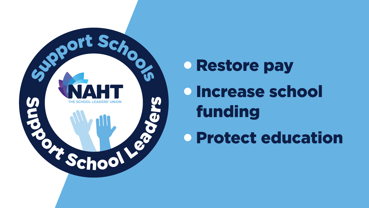 NAHTnews's tweet photo. 📭 Members in England - check your inboxes for a critical update from your general secretary, Paul Whiteman and a link to this important member consultation on pay and school funding

👇👇👇
https://t.co/26lz5Yk2W0

📣Fill it in and make your voice heard! https://t.co/XFbveBj0BP